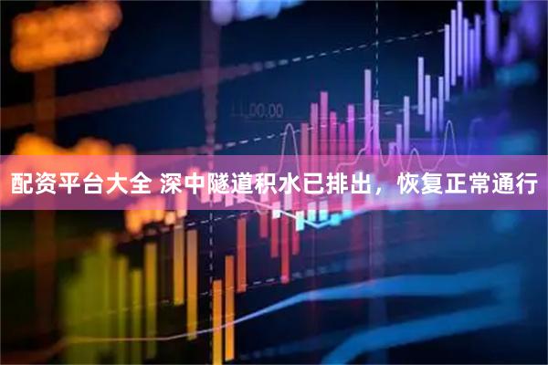 配资平台大全 深中隧道积水已排出,恢复正常通行